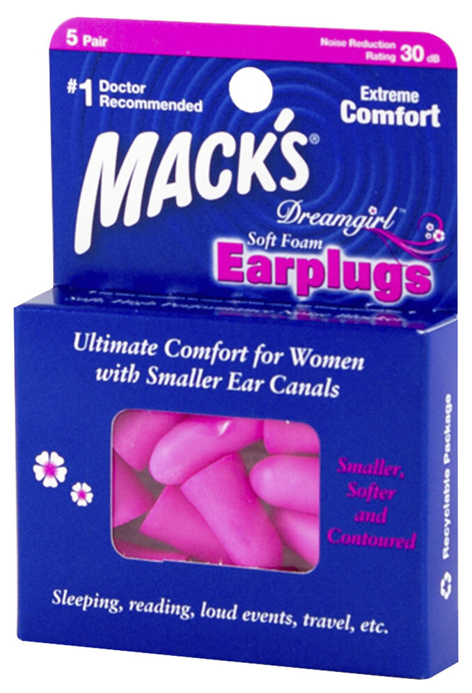 Macks Dreamgirl Soft Foam Earplugs 5 pair