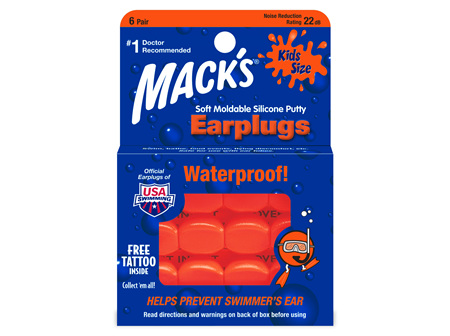 Mack's Kid's Size Silicone Earplugs