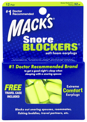 Macks Snore Blockers Earplugs 12 pair