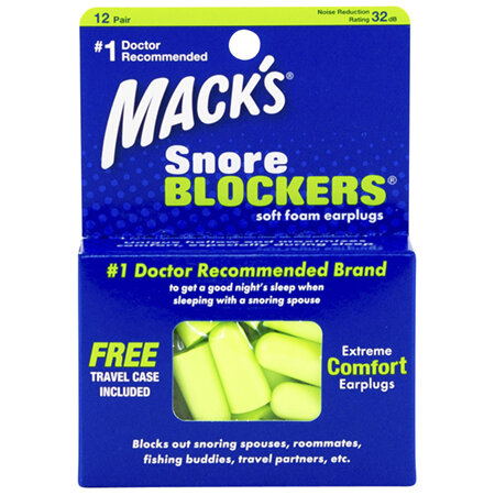 Macks Snore Blockers Earplugs 12 pair