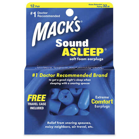 Macks Sound Asleep Earplugs 12 pair