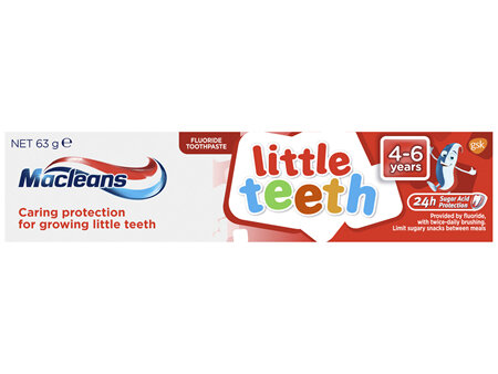 Macleans Little Teeth Kids Toothpaste 4-6 Years 63g