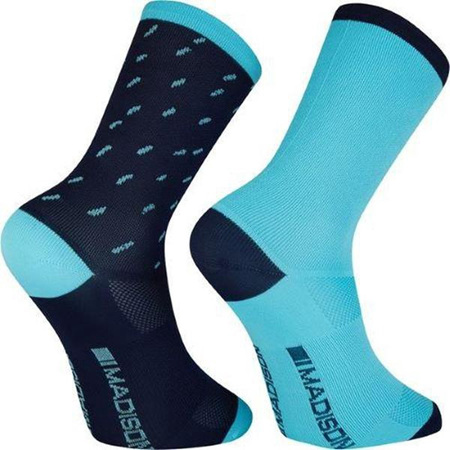 Madison Sportive Long Sock Rain Drops Blue