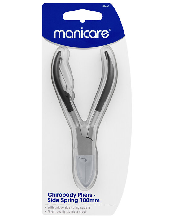 Manicare Chiropody Pliers, 100mm, with Side Spring 