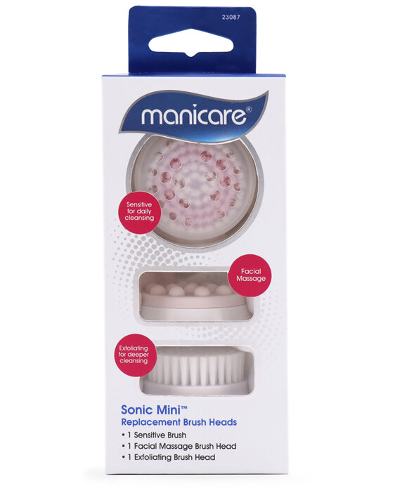 Manicare Sonic Mini® Facial Cleanser Replacement Brush Heads 3 Pack