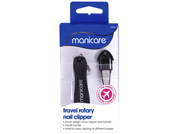 Manicare Travel Rotary Nail Clipper With File