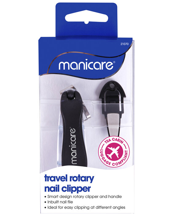 Manicare Travel Rotary Nail Clipper With File