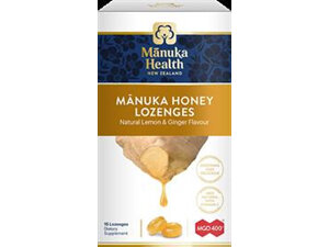 Manuka Health Honey & Ginger Lozenges 15s