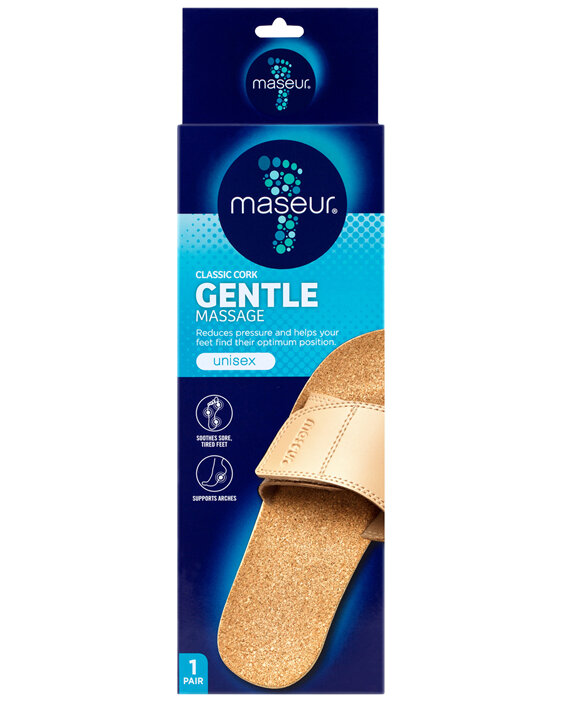Maseur Gentle Massage Sandal Beige Size 4
