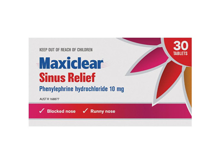 Maxiclear Sinus Relief 30 Tablets