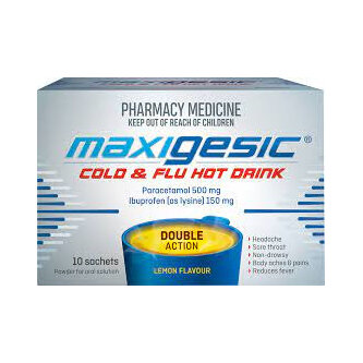 MAXIGESIC Cold&Flu Lmn Hot Drink 10s