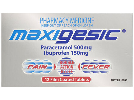 Maxigesic® Double Action Pain Relief 12 Tablets