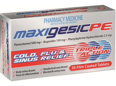 Maxigesic PE Tablets 30s