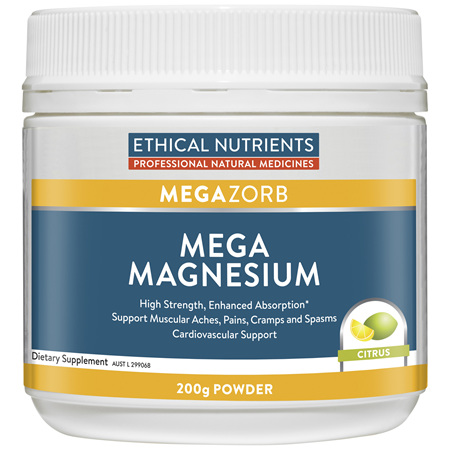 Mega Magnesium Citrus 200g Powder