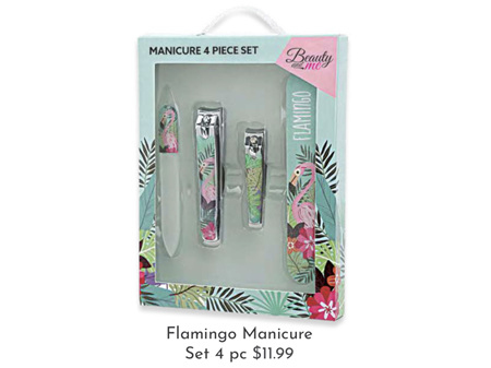 Melric Flamingo Manicure Set 4pc