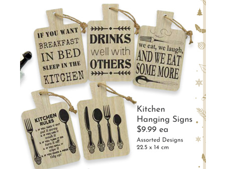 Melric Kitchen Hanging Sign 111038