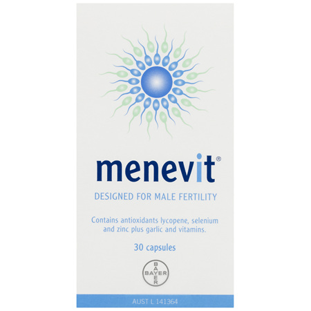 Menevit Male Fertility Supplement Capsules 30 pack (30 days)