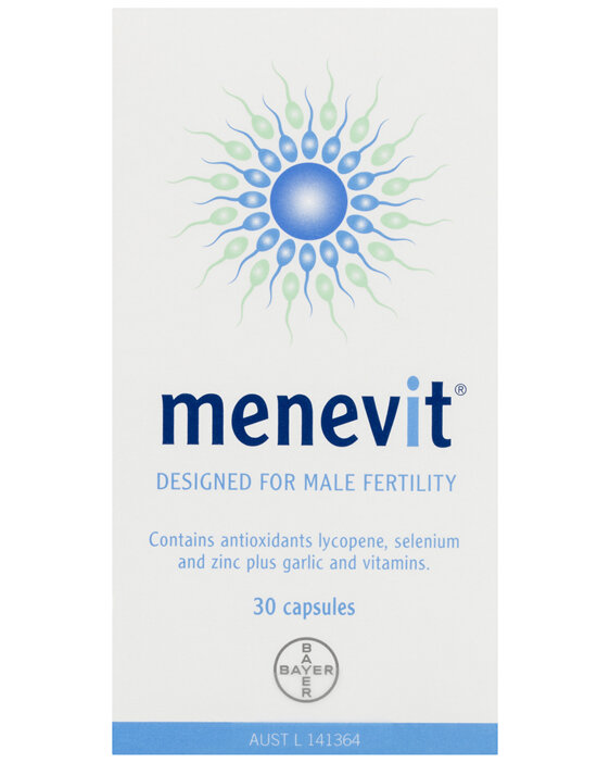 Menevit Male Fertility Supplement Capsules 30 pack (30 days)