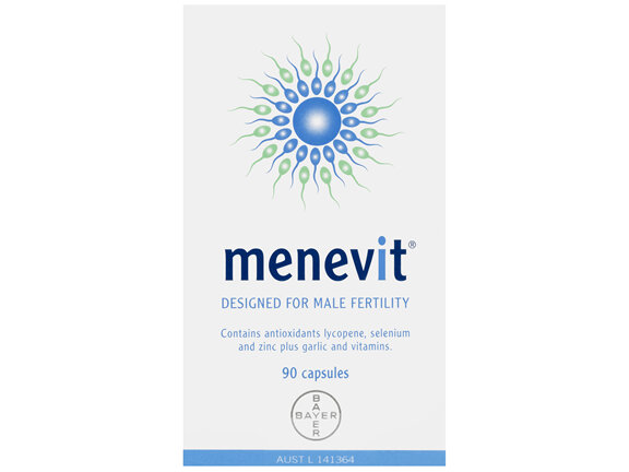 Menevit Male Fertility Supplement Capsules 90 pack (90 days)