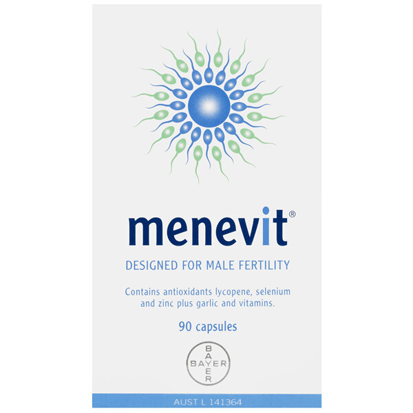 Menevit Male Fertility Supplement Capsules 90 pack (90 days)