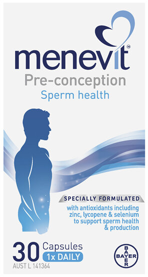 Menevit Pre-Conception Sperm Health Capsules 30 pack (30 days)