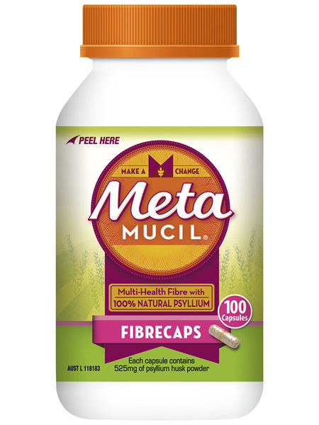 Metamucil Daily Fibre Supplement Fibre Caps 100 Capsules