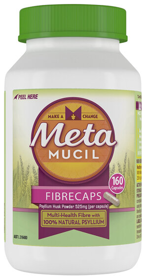 Metamucil Daily Fibre Supplement Fibre Caps 160 Capsules