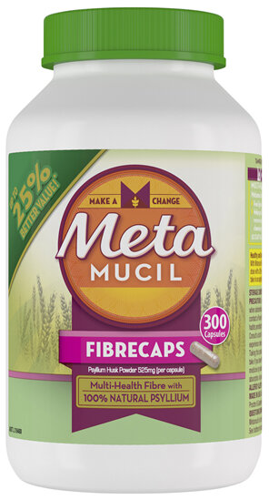 Metamucil Daily Fibre Supplement Fibre Caps 300 Capsules