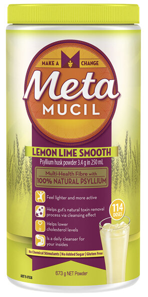 Metamucil Daily Fibre Supplement Lemon Lime Smooth 114 Doses