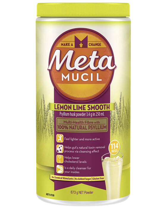 Metamucil Daily Fibre Supplement Lemon Lime Smooth 114 Doses