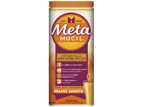  Metamucil Multi-Health Fibre with 100% Psyllium Natural Psyllium Orange Smooth 72D