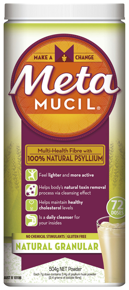 Metamucil Multi-Health Fibre with 100% Psyllium Natural Psyllium Natural Granular 72D