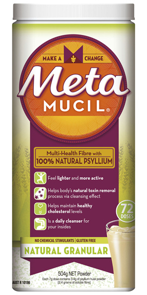 Metamucil Multi-Health Fibre with 100% Psyllium Natural Psyllium Natural Granular 72D