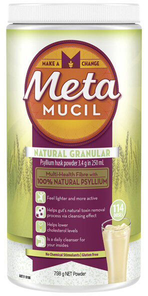 Metamucil Multi-Health Fibre with 100% Psyllium Natural Psyllium Natural Granular 114D