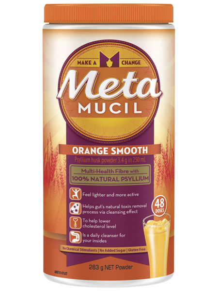 Metamucil Multi-Health Fibre with 100% Psyllium Natural Psyllium Orange Smooth 48D