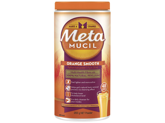 Metamucil Multi-Health Fibre with 100% Psyllium Natural Psyllium Orange Smooth 48D