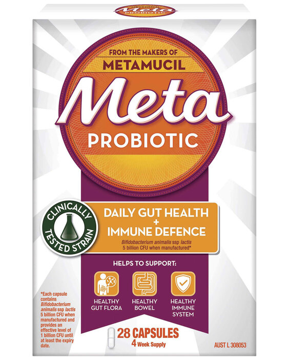 Metamucil Probiotic Daily Gut Health + Immune Defence 28 Capsules