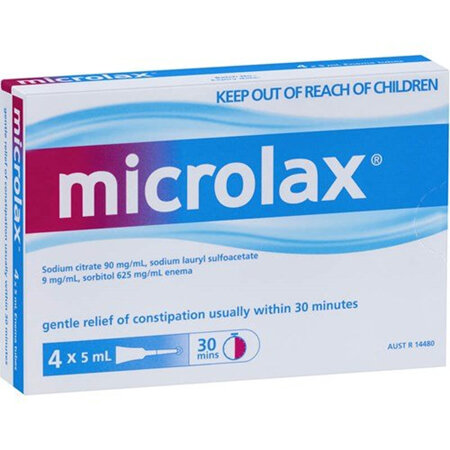 Microlax Micro Enemas 4 Pack