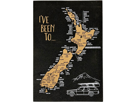 Moana Road A2 Pin Cork New Zealand Map