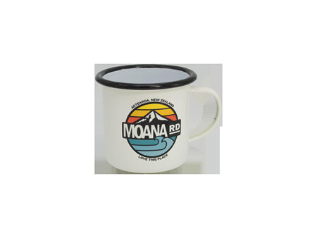Moana Road Adventure Enamel Mug - White #6322