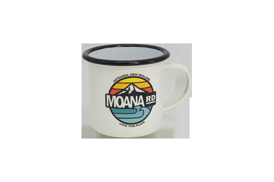 Moana Road Adventure Enamel Mug - White #6322