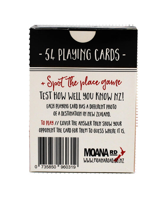 Moana Road Playing Cards - New Zealand Places