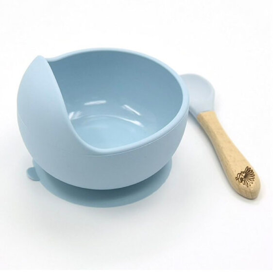 Moana Road Silicone Suction Bowl Set - Blue