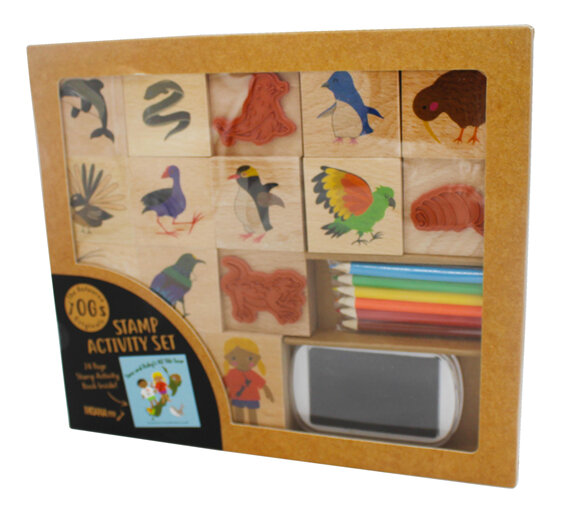Moana Road Tane and Ruby's NZ Tiki Tour Stamp Activity Set