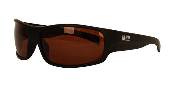 Moana Road Tradies Sunnies - Black with Brown Lens #611