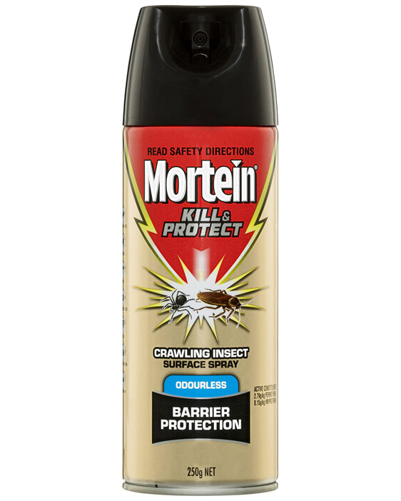 Mortein Fast Knockdown Odourless Surface Spray Crawling Insect Killer 250g