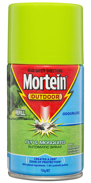 Mortein Naturgard Automatic Outdoor Insect Control System Citronella Fly & Mosquito Killer Refill