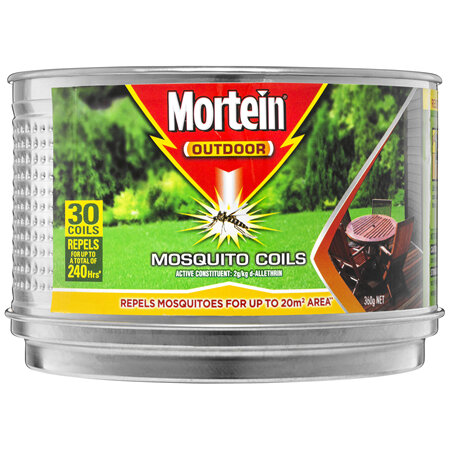 Mortein Outdoor Coil Burner Mosquito Repellent 30 Pack