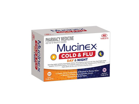 Mucinex Cold & Flu Day & Night 48 Tablets