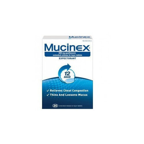 Mucinex Expectorant 600mg Tablets 20